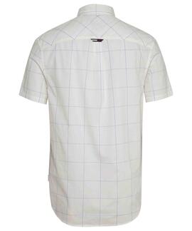 CAMISA MANGA CORTA CLASSIC CHECK REGULAR FIT BLANCA