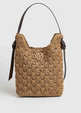 BOLSO TOTE DE PAJA MARIA BAG CAMEL