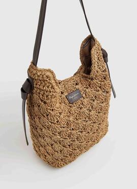 BOLSO TOTE DE PAJA MARIA BAG CAMEL