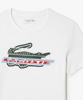 CAMISETA LACOSTE SPORT REGULAR FIT BLANCA