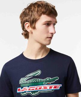 CAMISETA LACOSTE SPORT REGULAR FIT AZUL MARINO