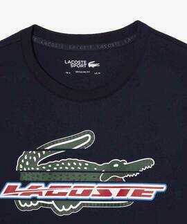 CAMISETA LACOSTE SPORT REGULAR FIT AZUL MARINO