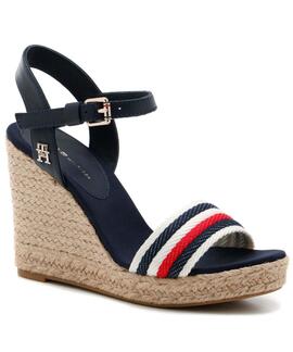 SANDALIAS DE CUÑA CORPORATE WEDGE AZUL MARINO