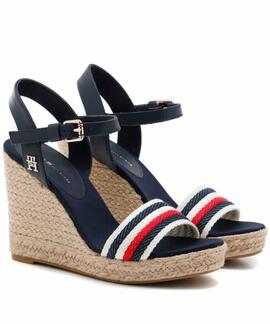 SANDALIAS DE CUÑA CORPORATE WEDGE AZUL MARINO