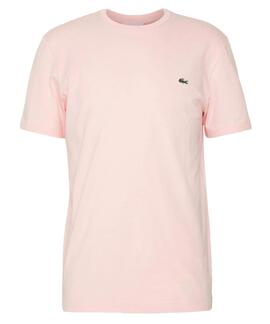 CAMISETA BÁSICA LACOSTE ROSA