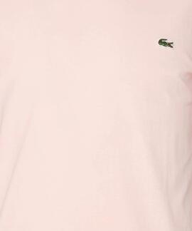 CAMISETA BÁSICA LACOSTE ROSA