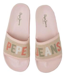 CHANCLAS SLIDER KNIT ROSA