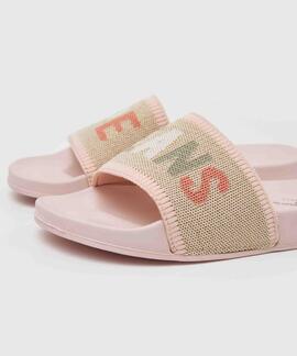 CHANCLAS SLIDER KNIT ROSA