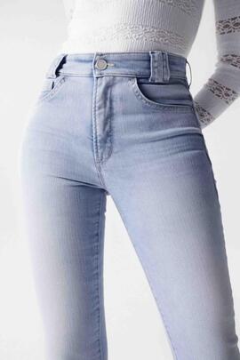 SECRET GLAMOUR CAPRI SLIM FIT HIGH RISE EN DENIM AZUL