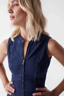 VESTIDO VAQUERO PUSH IN SECRET DENIM AZUL