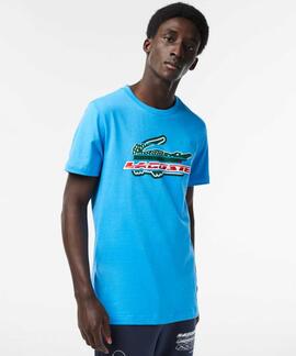 CAMISETA LACOSTE SPORT REGULAR FIT AZUL