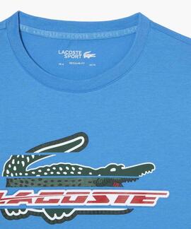 CAMISETA LACOSTE SPORT REGULAR FIT AZUL