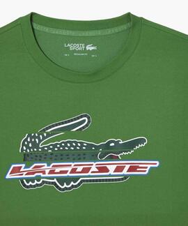 CAMISETA LACOSTE SPORT REGULAR FIT VERDE