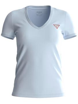 CAMISETA LOGO MINI TRIÁNGULO CELESTE