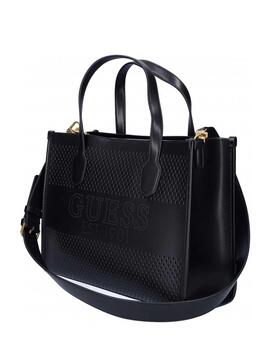 BOLSO DE MANO KATE NEGRO CALADO