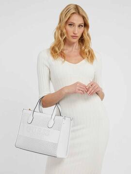 BOLSO DE MANO KATE BLANCO CALADO