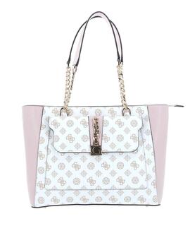 BOLSO TIBERIA TOTE BLANCO Y ROSA