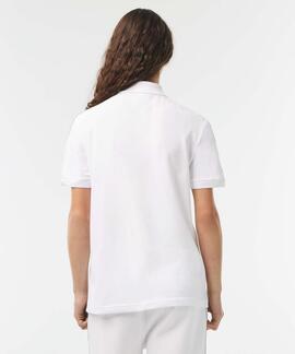 POLO LACOSTE REGULAR FIT BLANCO CON CINTA DEPORTIVA