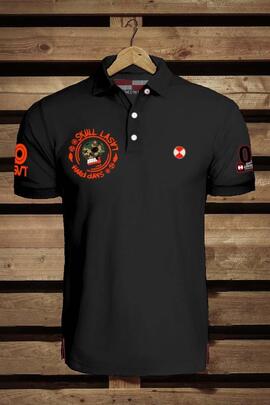 POLO HOMBRE HARD BASIC NEGRO