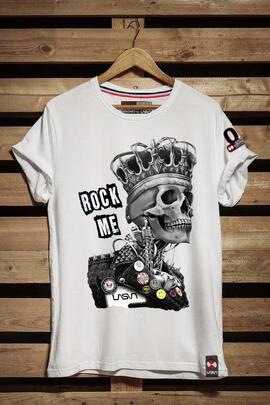 CAMISETA HOMBRE ROCK ME BLANCA