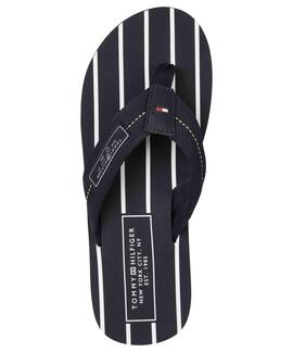 CHANCLAS PATCH HILFIGER BEACH AZUL MARINO