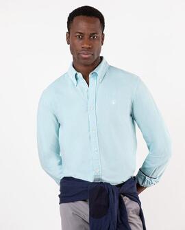 CAMISA LISA OXFORD AGUAMARINA