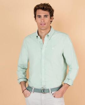 CAMISA LISA OXFORD VERDE