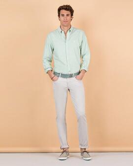 CAMISA LISA OXFORD VERDE