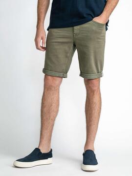 PANTALÓN CORTO VAQUERO JACKSON VERDE CAQUI