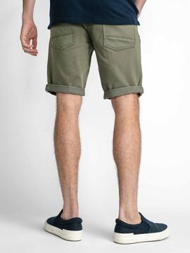 PANTALÓN CORTO VAQUERO JACKSON VERDE CAQUI