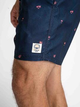 BAÑADOR PETROL MICRO PRINT AZUL MARINO