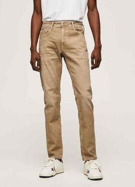 PANTALÓN VAQUERO STANLEY TAPER FIT CAMEL