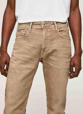 PANTALÓN VAQUERO STANLEY TAPER FIT CAMEL