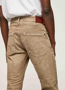 PANTALÓN VAQUERO STANLEY TAPER FIT CAMEL