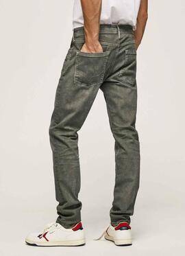 PANTALÓN VAQUERO STANLEY TAPER FIT VERDE CAQUI