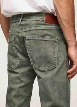 PANTALÓN VAQUERO STANLEY TAPER FIT VERDE CAQUI