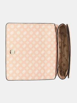 BOLSO BANDOLERA ABEY 4G LOGO PEONIA ROSA