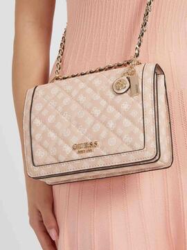 BOLSO BANDOLERA ABEY 4G LOGO PEONIA ROSA