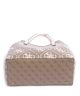 BOLSO SHOPPER VIKKY TOTE LOGO 4G CAMEL Y ROSA