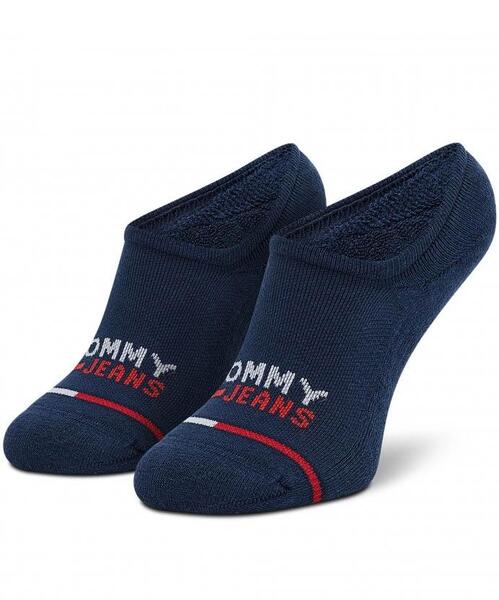PIMKIES UNISEX TOMMY JEANS NO SHOW 2 PACK AZUL MARINO