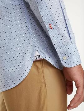 MICRO PRINT SHIRT SLIM FIT REGATTA / MULTI