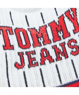 PIMKIES UNISEX TOMMY JEANS FOOTIE NO SHOW 1 PACK BLANCO