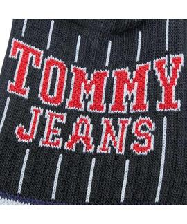 PIMKIES UNISEX TOMMY JEANS FOOTIE NO SHOW 1 PACK NEGRO