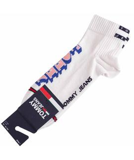 CALCETINES BAJOS UNISEX TOMMY JEANS CANDY 1 PACK BLANCO