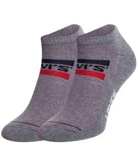 CALCETINES BAJOS LEVI'S® LOW CUT SPORTSWEAR 2 PACK GREY COMB