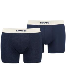 LEVI'S® MEN TOTAL LOGO AOP BOXER BRIEF 2 PACK BLUE