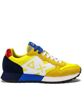 ZAPATILLAS JAKI SOLID AMARILLO Y AZUL MARINO