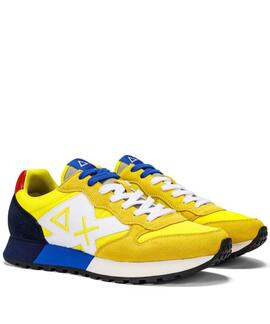 ZAPATILLAS JAKI SOLID AMARILLO Y AZUL MARINO