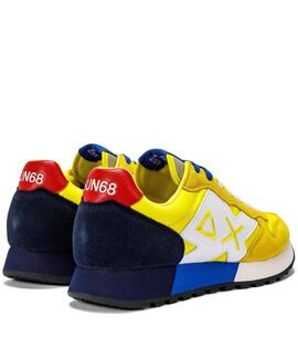 ZAPATILLAS JAKI SOLID AMARILLO Y AZUL MARINO