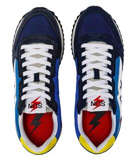 ZAPATILLAS NIKI CRAZY BOY AZUL ROYAL Y AZUL MARINO